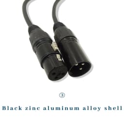 DMX Cable Stage Light Console Connection 1M/2M/3M/4M/5M/10M/15M/20M Signal Line 3-PIN Signal Connection Stage Lighting Equipment