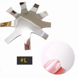 French Cutter for Nails Stainless Steel Edge Trimmer Templates C V Shape French Smile Cut Nail Art Acrylic Tool