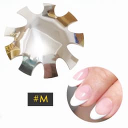 French Cutter for Nails Stainless Steel Edge Trimmer Templates C V Shape French Smile Cut Nail Art Acrylic Tool
