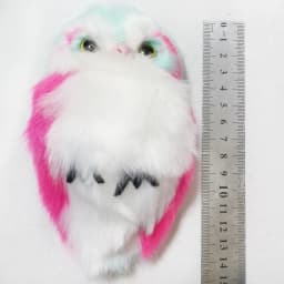 Cute Tiny Plush Faux Rabbit Fur Owl Women Girls Mini Animal Keychain On Bag Car Trinket Jewelry Party Toy Gift