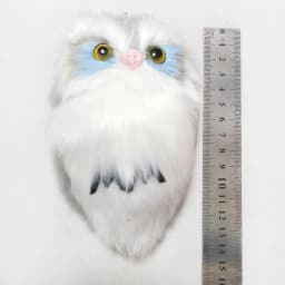 Cute Tiny Plush Faux Rabbit Fur Owl Women Girls Mini Animal Keychain On Bag Car Trinket Jewelry Party Toy Gift