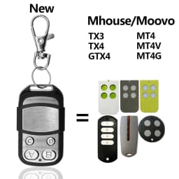 Mhouse MyHouse Door Gate Remote Control Compatible Mhouse GTX4 TX3 TX4 433.92mhz Garage Command Gate Control Transmitter Key Fob