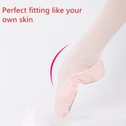 Stretch Canvas Ballet Dance Shoes Slippers Split Soft Sole Ballerina Cotton Elastic Fabric Belly Training Jazz Gym Yoga Exercise