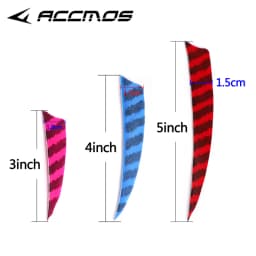 ACCMOS Natural Feather Arrows Fletching for Hunting Shooting Archery DIY Accessories,Right Wing,Turkey Plumage,3Inch 4Inch 5Inch