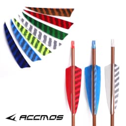 ACCMOS Natural Feather Arrows Fletching for Hunting Shooting Archery DIY Accessories,Right Wing,Turkey Plumage,3Inch 4Inch 5Inch
