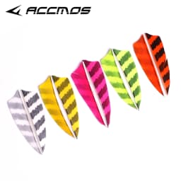 ACCMOS Natural Feather Arrows Fletching for Hunting Shooting Archery DIY Accessories,Right Wing,Turkey Plumage,3Inch 4Inch 5Inch