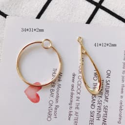 10pcs Round Pendants Golden Color Pendant Charms for DIY Earrings Bracelet Necklace Jewelry Making Findings Accessories