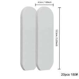 20PCS Pedicure File Refill Pads Callus Remover Foot Files Pedi File Replacement for Reusable Stainless Steel Foot Rasp Handle