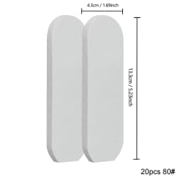 20PCS Pedicure File Refill Pads Callus Remover Foot Files Pedi File Replacement for Reusable Stainless Steel Foot Rasp Handle