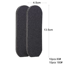 20PCS Pedicure File Refill Pads Callus Remover Foot Files Pedi File Replacement for Reusable Stainless Steel Foot Rasp Handle