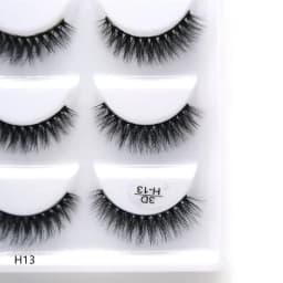5 Pairs 3D Mink False Eyelashes H13, Soft Eyelash Extension Natural Eyelashes Makeup Lashes Wholesale G800, G806