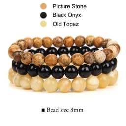 3Pcs/Set 4mm Natural Stone Bracelet Pink Quartzs Jaspers Rhodonite Beads Bracelets For Women Men Jewelry Gift Healing Energy