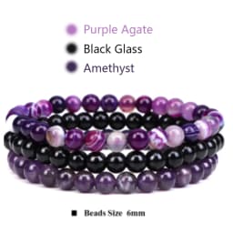 3Pcs/Set 4mm Natural Stone Bracelet Pink Quartzs Jaspers Rhodonite Beads Bracelets For Women Men Jewelry Gift Healing Energy