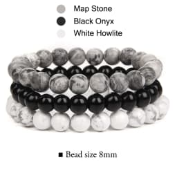 3Pcs/Set 4mm Natural Stone Bracelet Pink Quartzs Jaspers Rhodonite Beads Bracelets For Women Men Jewelry Gift Healing Energy