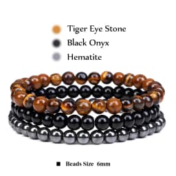 3Pcs/Set 4mm Natural Stone Bracelet Pink Quartzs Jaspers Rhodonite Beads Bracelets For Women Men Jewelry Gift Healing Energy