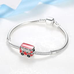 Original 925 Sterling Silver Charms Love Travel London Bus Paris Pendant Beads Fit Bracelets Necklaces For Women DIY Jewelry