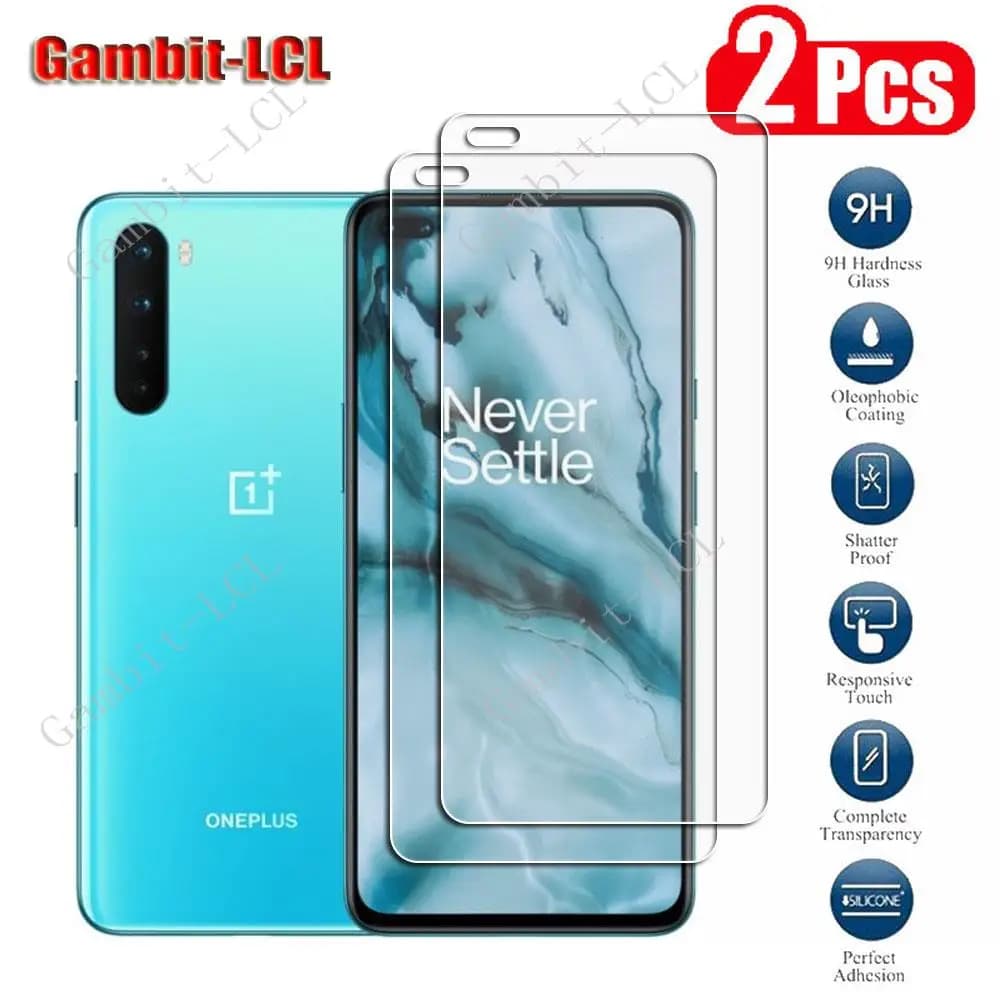 2Pcs Original Protection Tempered Glass For OnePlus Nord 6.44" 1+Nord AC2001, AC2003 Screen Protective Protector Cover Film
