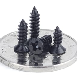 50-200pcs M1 M1.2 M1.4 M1.7 M2 M2.6 M3 M3.5 Black Steel Phillips Flat Countersunk Cross Round Pan Head Self-tapping Wood Screw
