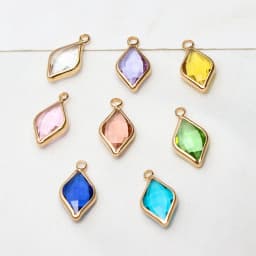 1pcs Diy Jewelry Copper Edging Gold Plated Drop Pendant Necklace Earrings Bracelet Small Accessories Material Handmade Charms