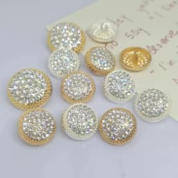18/23/25MM Round Metal Rhinestone Buttons For Clothing DIY Sewing Accessories Wholesale Luxury Fashion Decor Button Apparel DIY