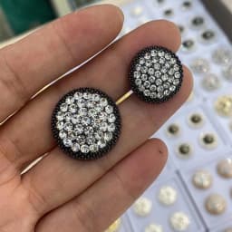 18/23/25MM Round Metal Rhinestone Buttons For Clothing DIY Sewing Accessories Wholesale Luxury Fashion Decor Button Apparel DIY