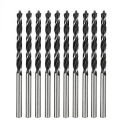 10Pcs Twist Drill Bit Wood Drills With Center Point Wood Cutter Hole Sawcarpentry Tools 4mm Diameter For Woodworking Carving