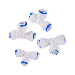 Reverse Osmosis Quick Connector 1/4"3/8"OD Hose Tee Y Coupling 4 Way Equal Convert Elbow Straight RO Water Aquarium Pipe Fitting