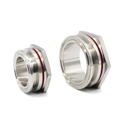 Weldless Bulkhead Tri Clamp 1.5" 2" Sanitary Stainless Steel SS304 Water Tank Beer Can Kettle Connector Pipe Fittings Homebrew