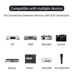 YYAUDIO Hifi XLR Cable Audio Cable Xlr Cable Male To Female Wire Signal Line Cables Core Pure Copper For Microphone Mixer