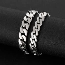 Kalen 13mm Trend Curbs Cuban Chain 316L Stainless Steel Men's Bracelet Popular Simple Jewelry Punk Link