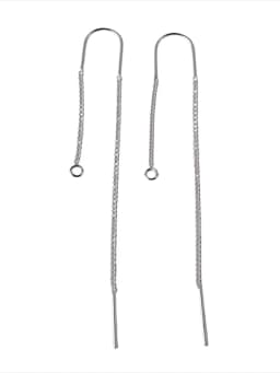 Solid 925 Sterling Silver earring wires with open Loop, earring wires for jewelry making hypoallergenic