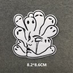 Feeling Good Embroidery Patch for Clothing Punk Iron on Patches Appliques DIY Sewing Clothes Jacket Jeans Home Decoration