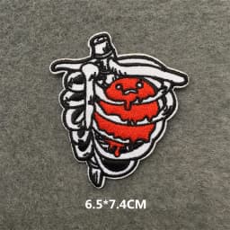 Feeling Good Embroidery Patch for Clothing Punk Iron on Patches Appliques DIY Sewing Clothes Jacket Jeans Home Decoration