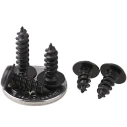 50 100 200 pcs M1.4 M1.7 M2 M2.5 M3  M3.5 M4 PWA  Mini Black Steel Phillips PWA Cross Round Head Self Tapping Screws with Washer