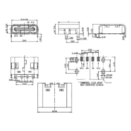 Cltgxdd 5~50pcs Type C 4Pin USB SMT Socket Connector USB 3.1 Type-C Female SMD DIP For PCB Design DIY High Current Charging Port