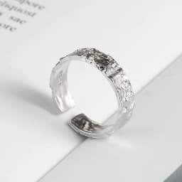 LIVVY Hot Sell Silver Color Geometry Rings For Women Adjustable Handmade Fashion Party Jewelry 2025 New Trendy