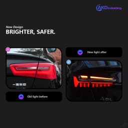 AKD Car Lights for Audi A6 LED Tail Light 2012-2015 A6 C7 Tail Lamp C8 Design DRL Dynamic Signal Brake Reverse Auto Accessories