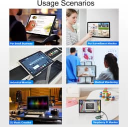 UPERFECT 15.6 Portable Monitors 1080P Touch Screen Gaming Displays 60Hz IPS Monitors For PS5/4/3 Switch Laptop PC Mac Xbox