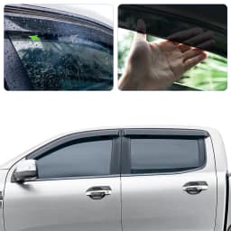 Window Dflectors For Ford Ranger 2012 2013 2014 T6 Wildtrak Limited XL XLT XLS Double Cabin Rain Guard Car Styling