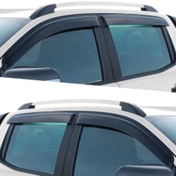 Window Dflectors For Ford Ranger 2012 2013 2014 T6 Wildtrak Limited XL XLT XLS Double Cabin Rain Guard Car Styling