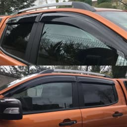 Window Dflectors For Ford Ranger 2012 2013 2014 T6 Wildtrak Limited XL XLT XLS Double Cabin Rain Guard Car Styling