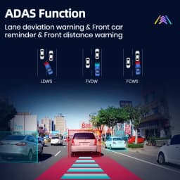 Junsun New 720P dashcam ADAS Mini Car DVR 120°FOV Auto Video Recorder Hidden Type Dash Cam for Android Support Rear Parking