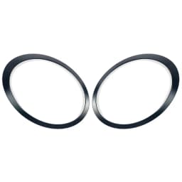 For Mini Cooper R55 R56 R57 R58 2007-2015 Gloss Black Headlight Ring Bezel Trim Surround Cover Car Accessories Car Styling 2Pcs