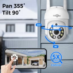 Hiseeu 3/5MP 10.1" Monitor 10CH NVR CCTV IP Camera Surveillance System Set Night Vision P2P Wireless Security PTZ Cameras Kit ﻿