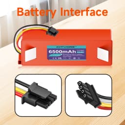 14.4V 6700mAh Robotic Vacuum Cleaner Replacement Battery For Xiaomi Roborock S55 S60 S65 S50 S51 S5 MAX S6 Parts BRR-2P4S-5200S