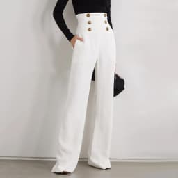 Spot 2024 New Wide-leg Pants Temperament Commuter High Waist Flared Pants Drapy Long Casual Pants Women's Pants