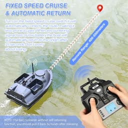 Intelligent Remote Control RC Boat Bait Positioning Point GPS Fixed Speed Cruising 5200mAh/12000mAh with Automatic Return