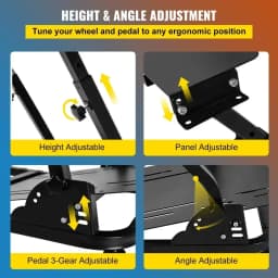 VEVOR Wheel Stand Gaming G27 G29 PS4 G920 T300R Racing Simulator Steering Wheel Support Xbox PS Play Station
