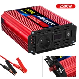 Inverter Pure Sine Wave Power Inverter 10000W DC 12V to AC 220V/230V Converter LED Display and EU Socket