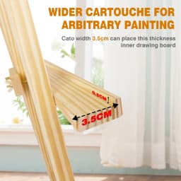 Studio Easel 1.75m Foldable Wooden A Frame Painting Painter Drawing Stand Board 69 Inch Art Display Easel Artist Wedding Craft